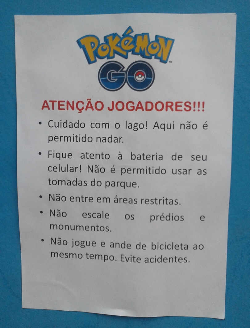 Além de não disponibilizar grande quantidade de Dratinis, o Parque do Ibirapuera não compartilha suas tomadas com quem joga Pokémon GO...