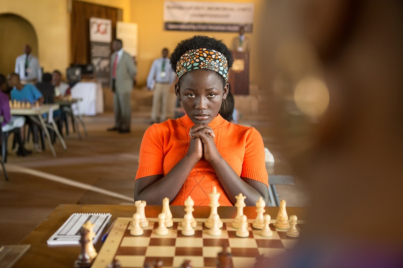 Madina Nalwanga is Phiona Mutesi in Disney's QUEEN OF KATWE, the vibrant true story of a young girl from the streets of rural Uganda whose world rapidly changes when she is introduced to the game of chess. David Oyelowo and Oscar (TM) Lupita Nyong'o also starin the film, directed by Mira Nair.