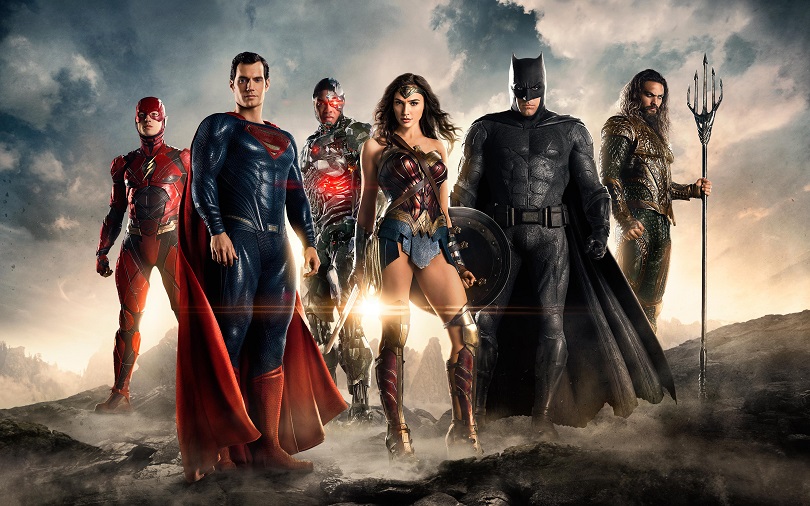 Batman e Mulher-Maravilha reúnem um time de super-heróis (com The Flash, Aquaman e Ciborgue) para defender a Terra de uma ameaça recém descoberta. (Foto: Warner)
