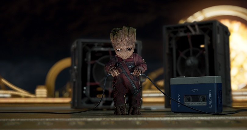 Som na caixa, baby Groot! Prepare-se para rir com o baixinho! (Foto: Marvel Studios)