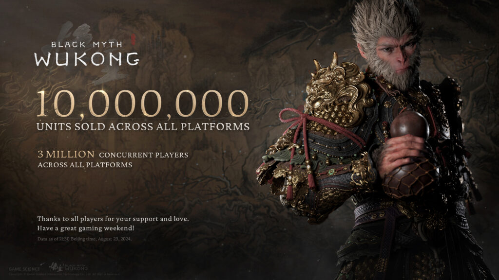 Black Myth: Wukong 10 milhões