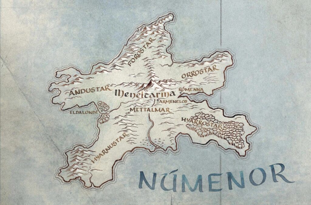 Mapa de Númenor